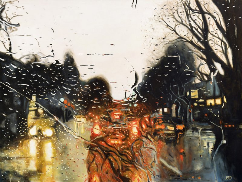 Water on Windshield by Jonathan Gleed